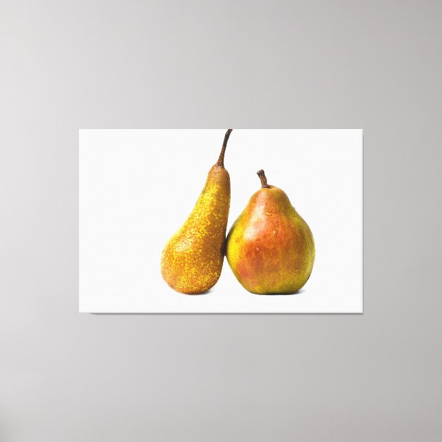 Two pears canvas print (Front)