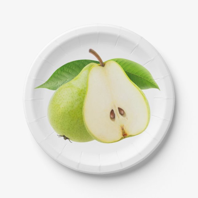 Two pears paper plate (Front)