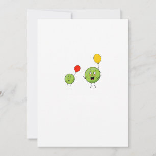 Two peas, cute pea theme invitation