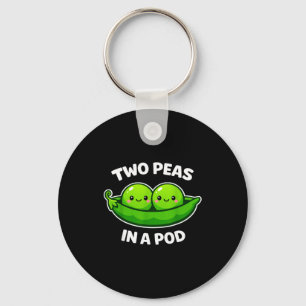 Two Peas In A D Cute Kawaii Funny Key Ring