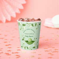 Two Peas in a Pod Baby Shower Paper Cups