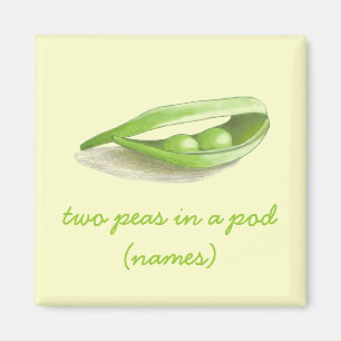 Two Peas in a Pod Couple Magnet