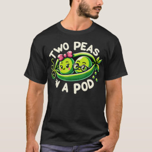 Two Peas In A Pod Funny Vegetable Lover Couples Ve T-Shirt