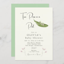 Two Peas in a Pod Girl Baby Shower