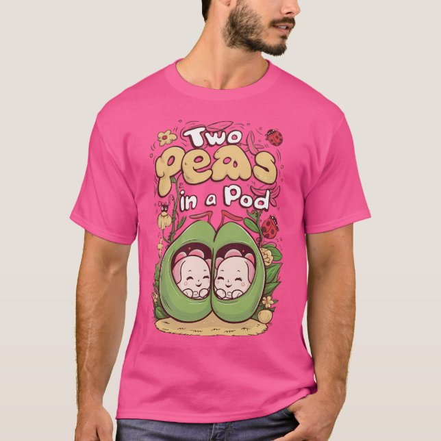 Two Peas In A Pod - Kawaii T-Shirt (Front)