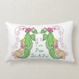 Two Peas In A Pod Lumbar Pillow
