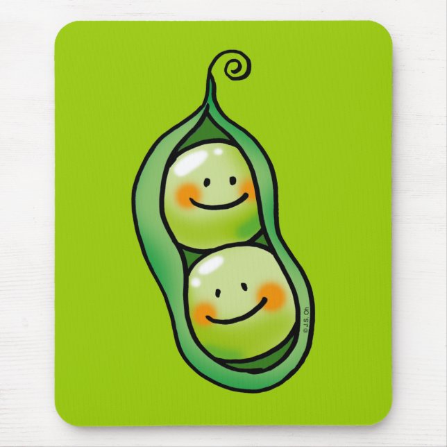 Two peas in a pod mouse pad (Front)