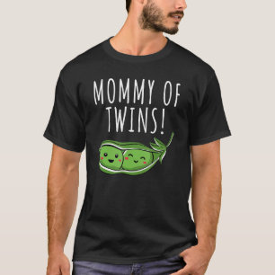Two Peas in a Pod Mummy of Twins funny vegetable T-Shirt