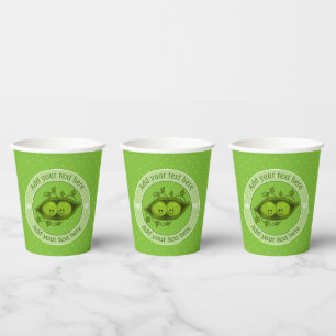 Two Peas In A Pod Personalised Paper Cups