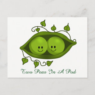 Two Peas In A Pod Postcard
