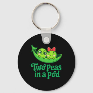Two Peas In A Pod Pregnancy Reveal Cute Baby Key Ring