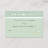 Two Peas In A Pod Raffle Ticket