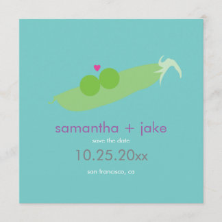 Two Peas in a Pod Save the Date