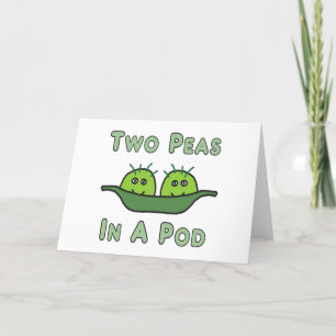 Two Peas In A Pod Thank You Card
