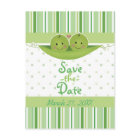 Two Peas in a Pod Twins Baby Shower Save the Date