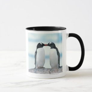 Two Penguins touching beaks Mug