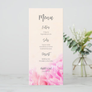 Two peonies pink menu