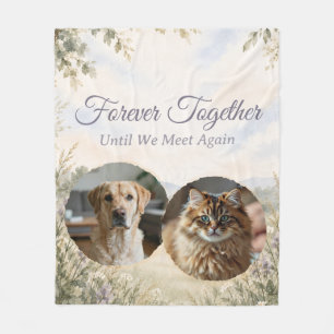 Two Pet Memorial Blanket Personalised Gift