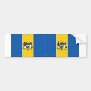 Two Philadelphia Flags Bumper Sticker