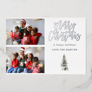 Two Photo Christmas Tree Modern
