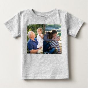 Two Photo Create Your Own Photo  Baby T-Shirt