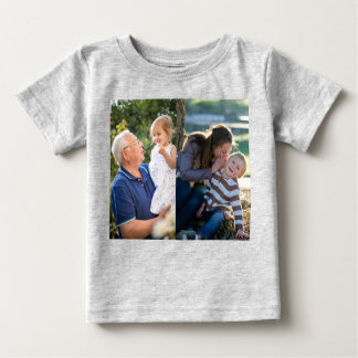 Two Photo Create Your Own Photo  Baby T-Shirt