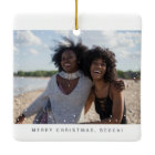 Two Photo Minimalist Best Friend Snowfall Holiday