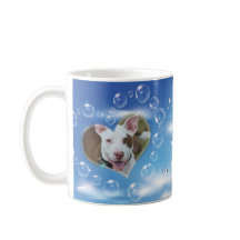Two Photo Personalised Bubble Heart Pet Memorial