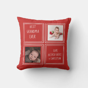 Two Photo Personalised One of a Kind Template Cushion