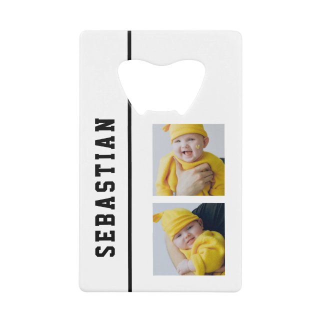 Two Photo Template And Name Personalised (Front)
