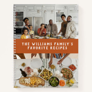 Two Photos Pumpkin Orange Simple Family Recipes Notebook