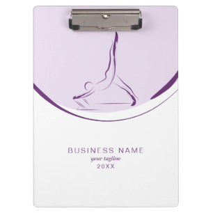 Two Pilates Poses on the Reformer   Color Clipboard