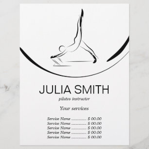 Two Pilates Poses on the Reformer Flyer