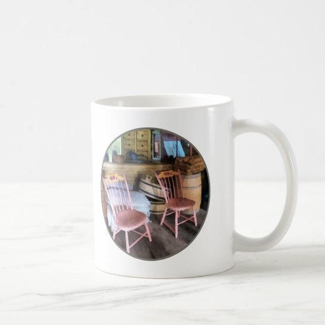Two Pink Chairs In General Store Coffee Mug (Right)
