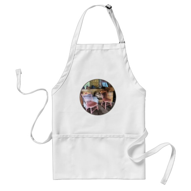 Two Pink Chairs In General Store Standard Apron (Front)