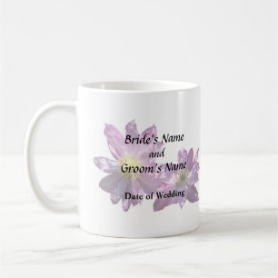Two Pink Clematis Coffee Mug