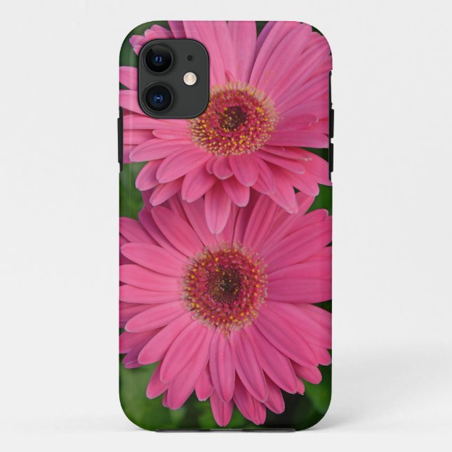 Two pink gerber flowers Case-Mate iPhone case (Back)