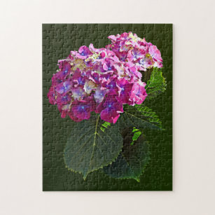 Two Pink Hydrangea Jigsaw Puzzle