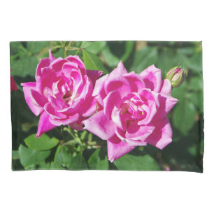 Two Pink Roses pillow case