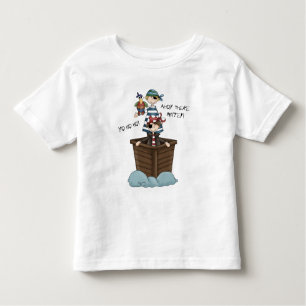 Two Pirates In Pirate Ship With Parrot Toddler T-Shirt