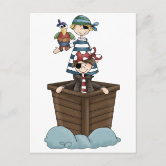 Two pirates postcard