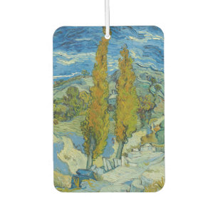 Two Poplars in the Alpilles by Vincent Van Gogh Car Air Freshener