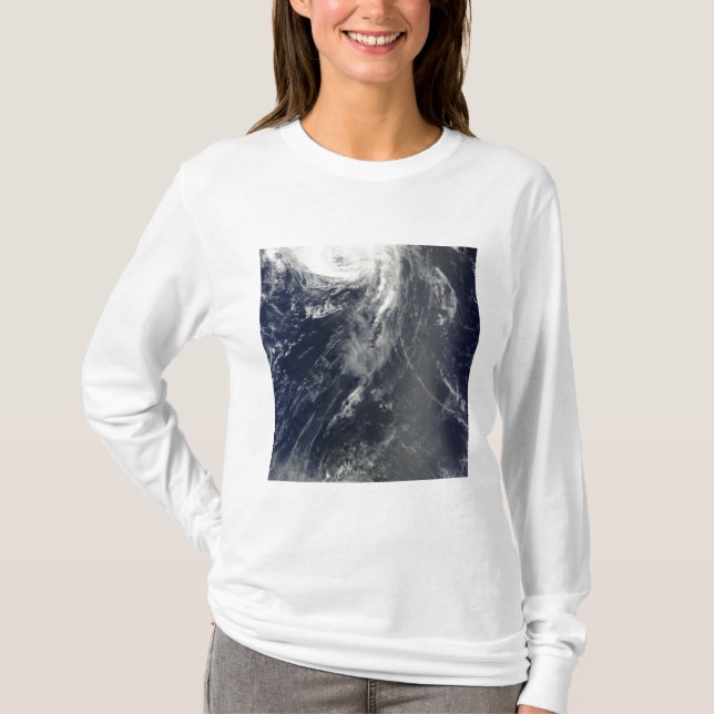 Two powerful storms span the Atlantic Ocean T-Shirt (Front)