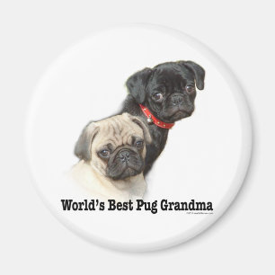 Two Pugs Magnet