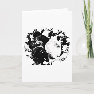 Two Pugs, One Peaceful Wish Card