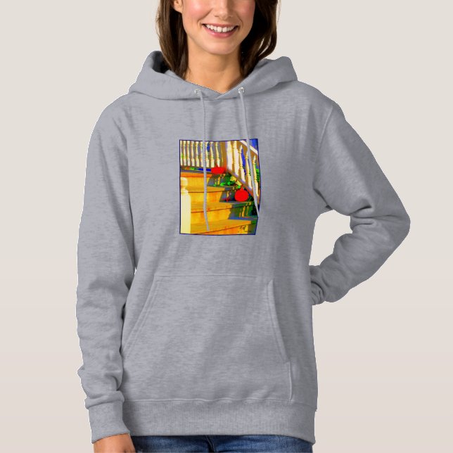 'Two Pumpkins' Ladies' Hoodie (Front)