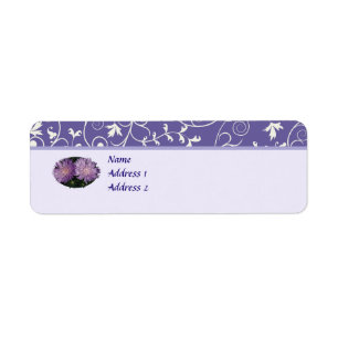 Two Purple Asters Save the Date