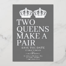 Two Queens Make A Pair Gay Lesbian Wedding
