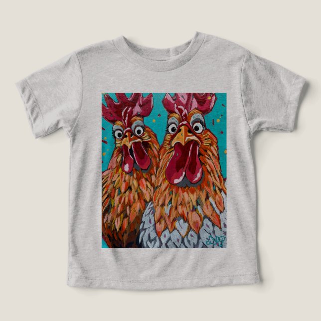 Two Quirky Roosters  (Design Front)