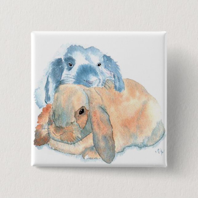 Two Rabbits Buttons (Front)